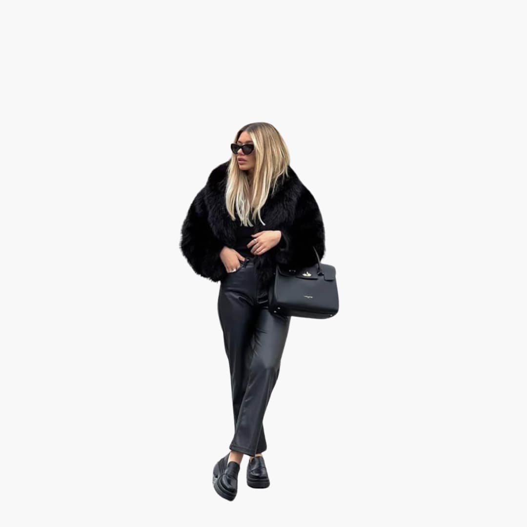 SARA | Luxurious Faux Fur Jacket - Women's Winter Elegance