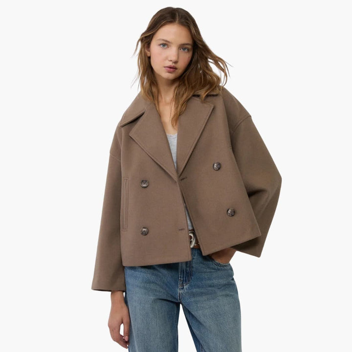 RAISA | Long-Sleeve Cropped Double-Breasted Jacket for Women