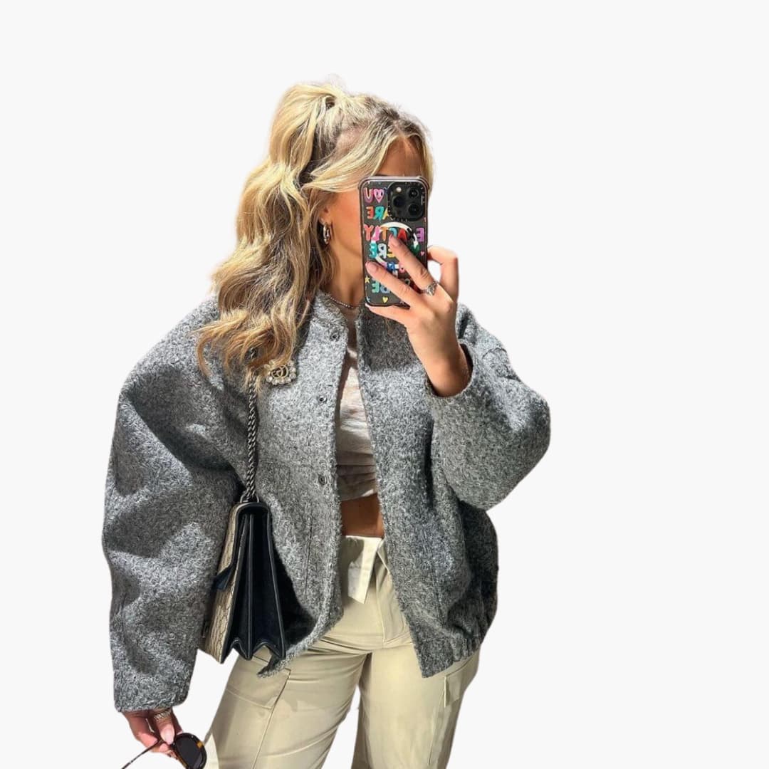 DESTINY | Oversized Bomber Jacket – Casual Winter Coat for Women