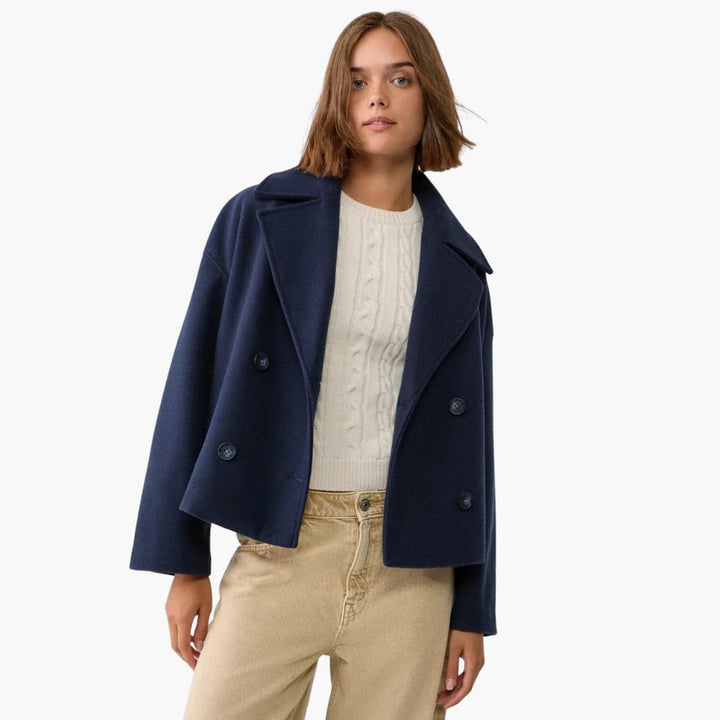 RAISA | Long-Sleeve Cropped Double-Breasted Jacket for Women