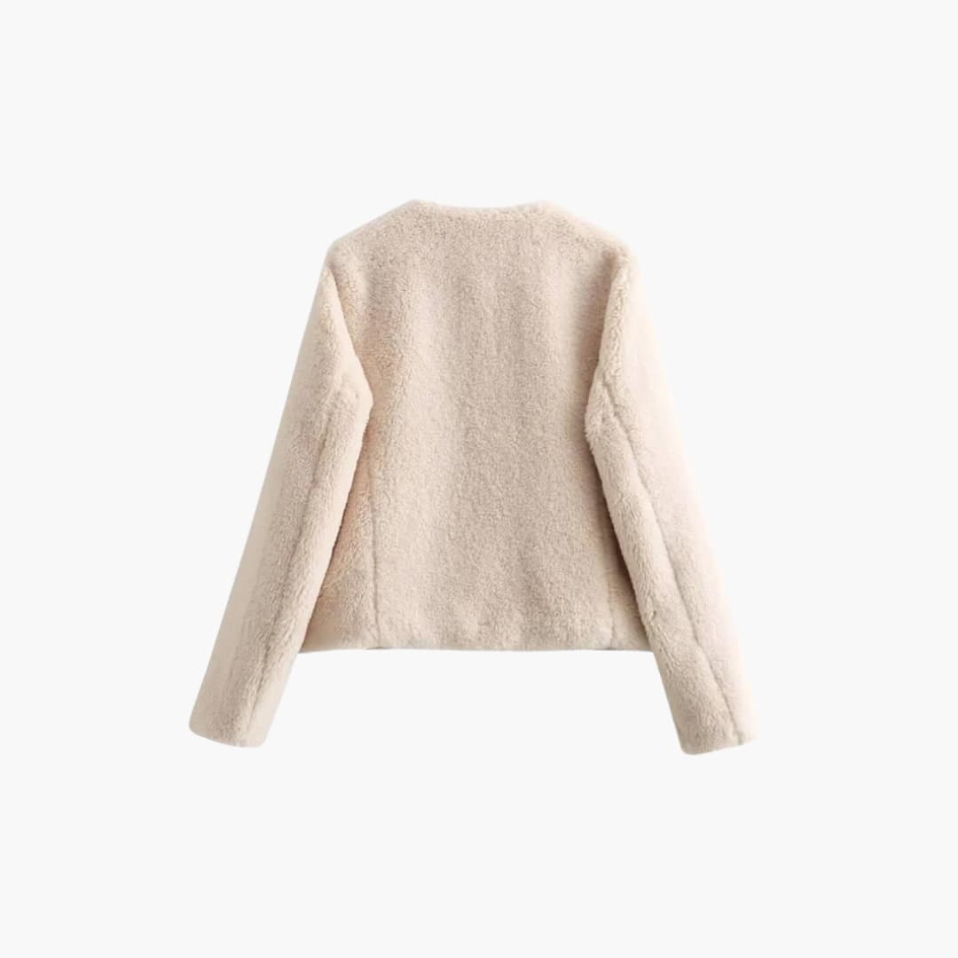 WENDY | Faux Shearling Teddy Coat – Women's Toggle Winter Jacket