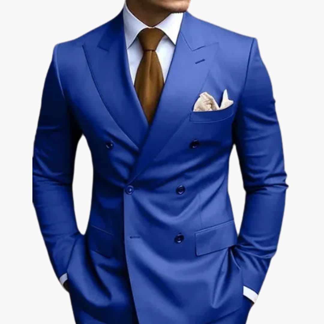 JEFFREY | Double-Breasted Slim Fit Suit for Men - Wedding Guest Formalwear
