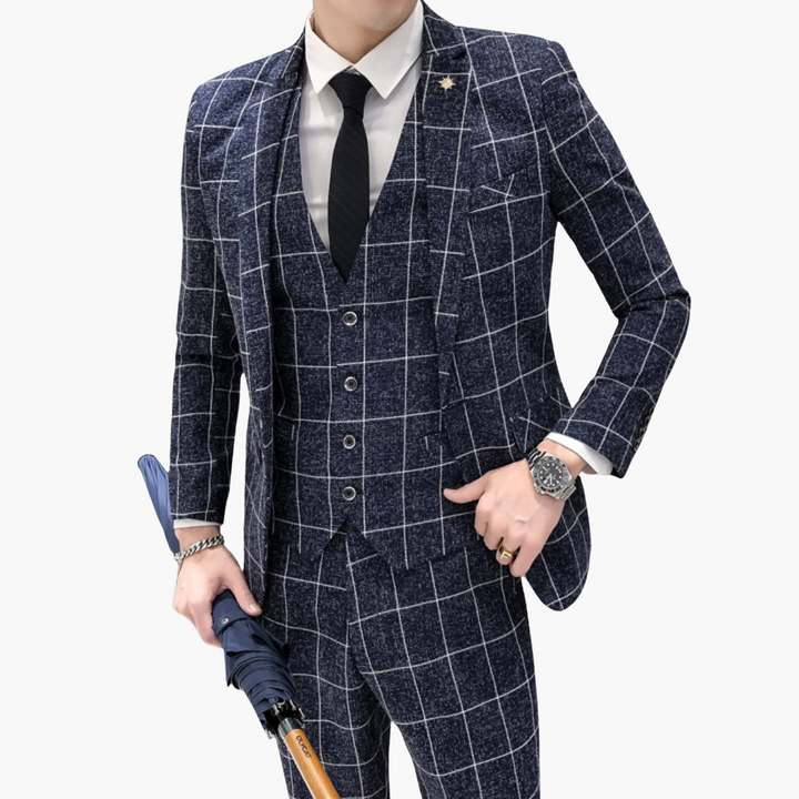 ERIC | Stylish Tailored Fit Men’s 3-Piece Suit for Weddings and Special Events