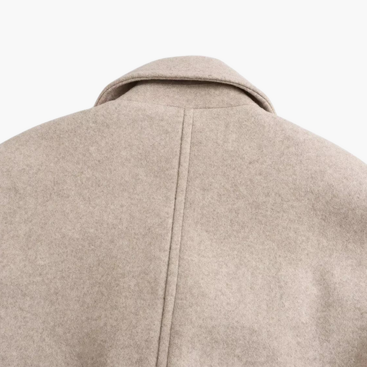 AVA | Long Wool-Blend Winter Coat - Elegant Outerwear for Women