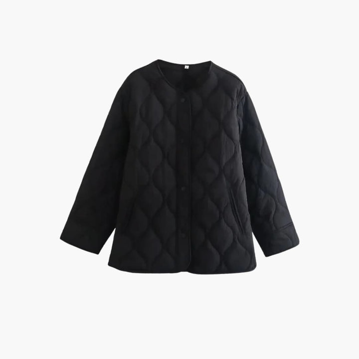 THEA | Women's Quilted Puffer Jacket with Snap Closure for Winter