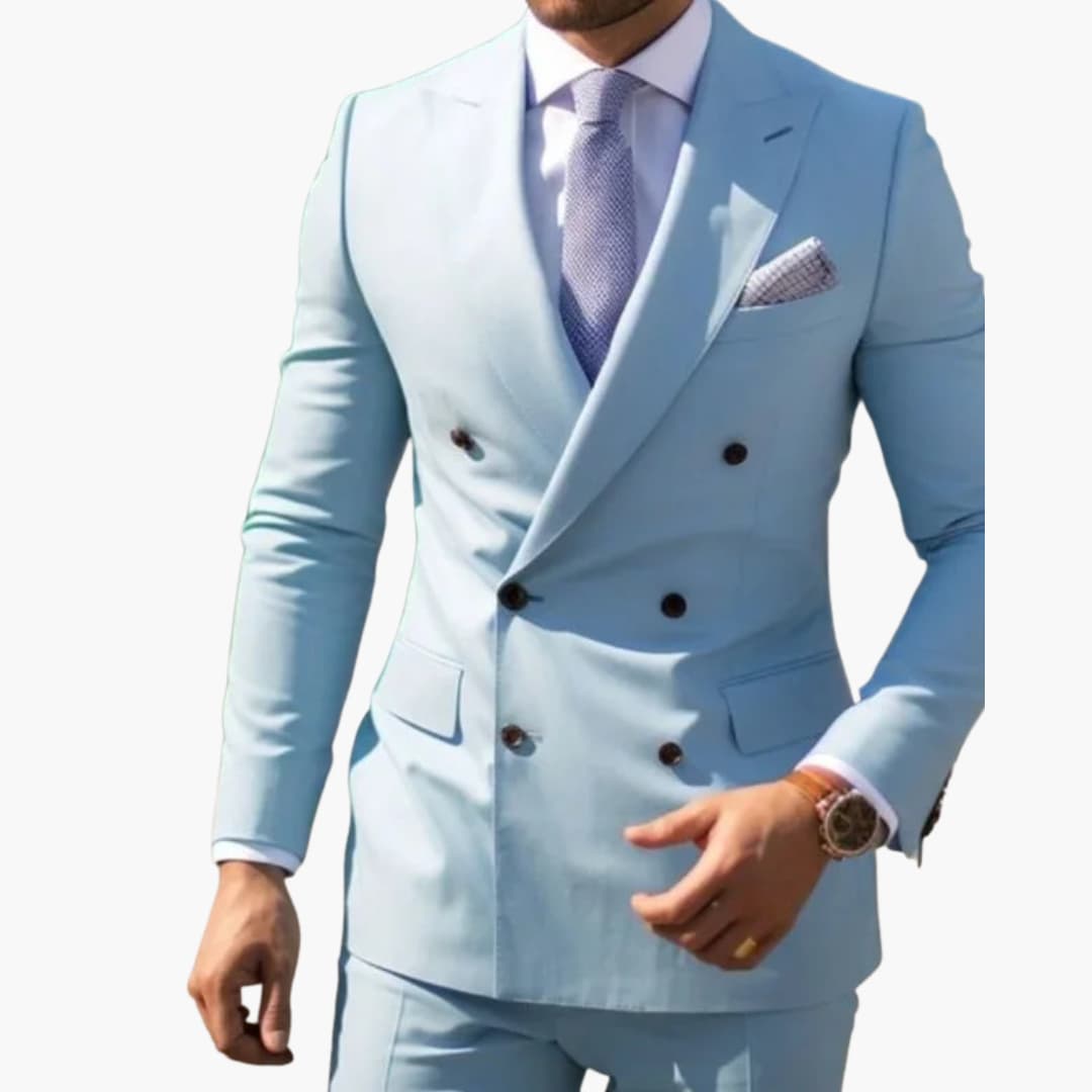 JEFFREY | Double-Breasted Slim Fit Suit for Men - Wedding Guest Formalwear