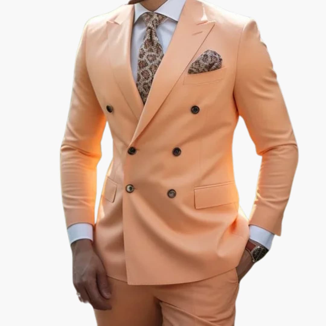 JEFFREY | Double-Breasted Slim Fit Suit for Men - Wedding Guest Formalwear