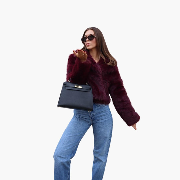 SARA | Luxurious Faux Fur Jacket - Women's Winter Elegance