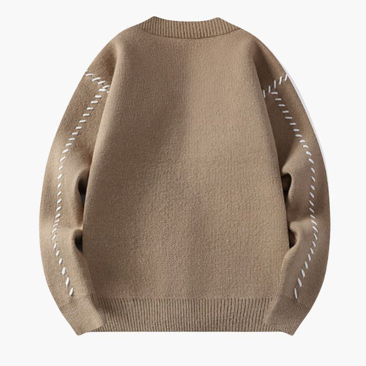 Men’s Button Up Knitted Cardigan with V-Neck