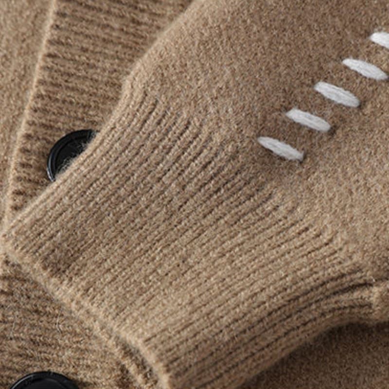 Men’s Button Up Knitted Cardigan with V-Neck