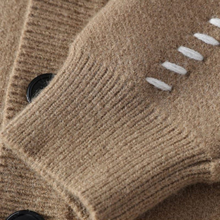 Men’s Button Up Knitted Cardigan with V-Neck