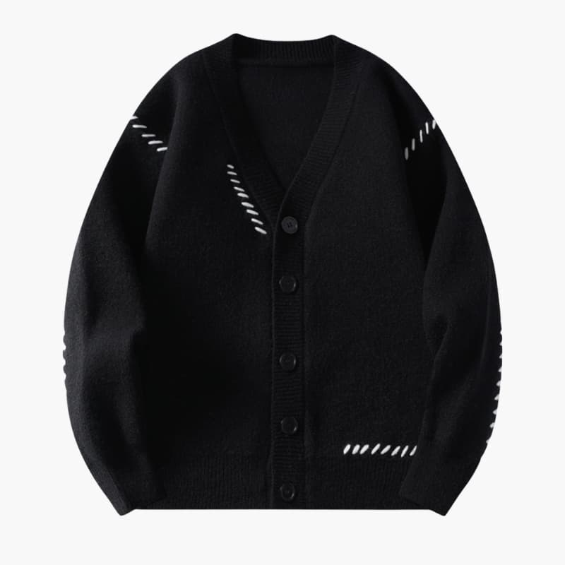 Men’s Button Up Knitted Cardigan with V-Neck