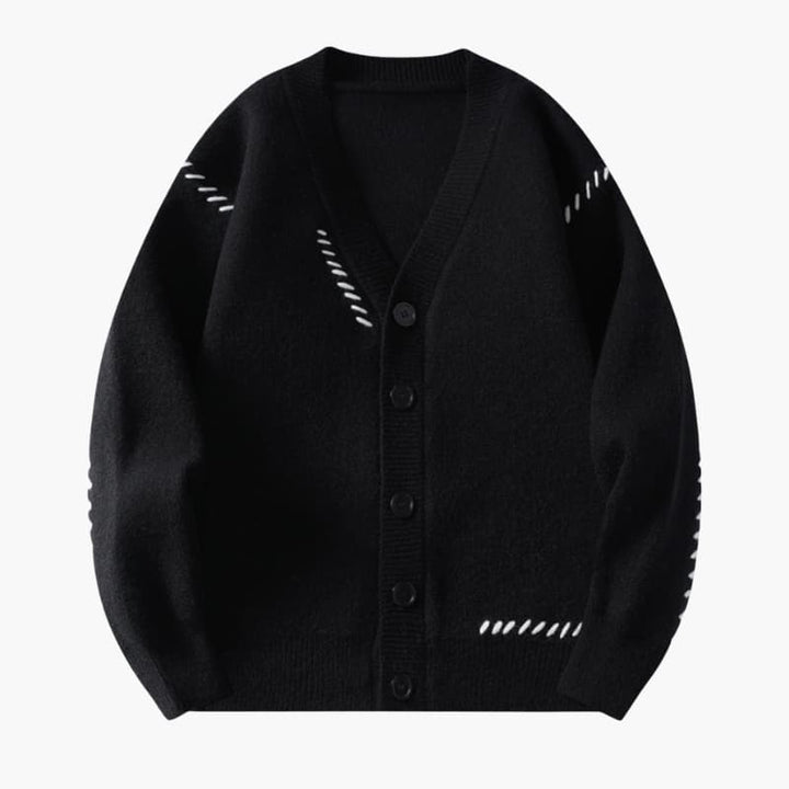 Men’s Button Up Knitted Cardigan with V-Neck