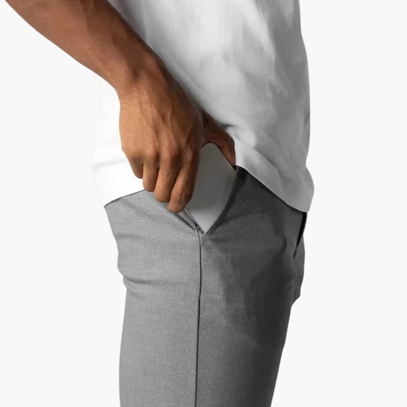 Men’s Chino Trousers with Button Closure and Side Pockets