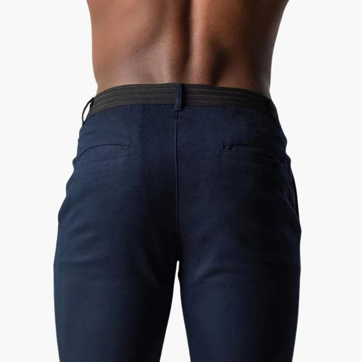 Men’s Chino Trousers with Button Closure and Side Pockets