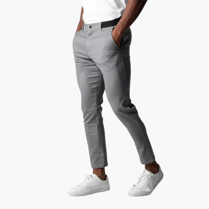 Men’s Chino Trousers with Button Closure and Side Pockets