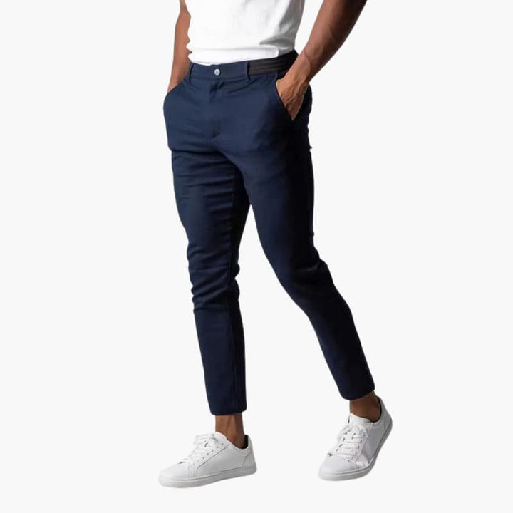 Men’s Chino Trousers with Button Closure and Side Pockets