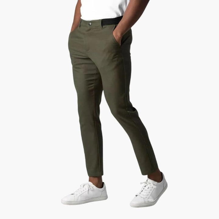 Men’s Chino Trousers with Button Closure and Side Pockets