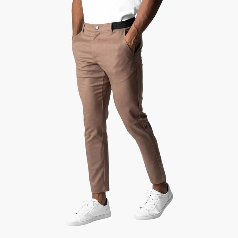 Men’s Chino Trousers with Button Closure and Side Pockets