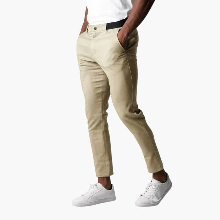 Men’s Chino Trousers with Button Closure and Side Pockets