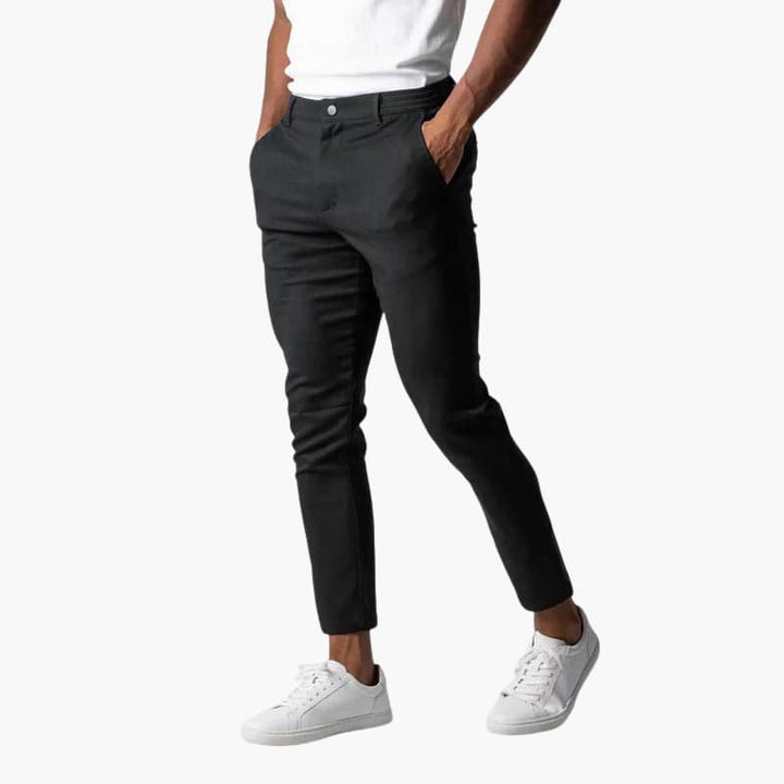Men’s Chino Trousers with Button Closure and Side Pockets