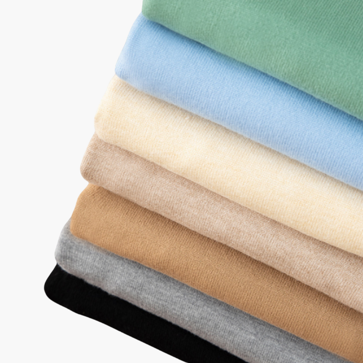 Men’s V-Neck Sweater with Shirt Collar