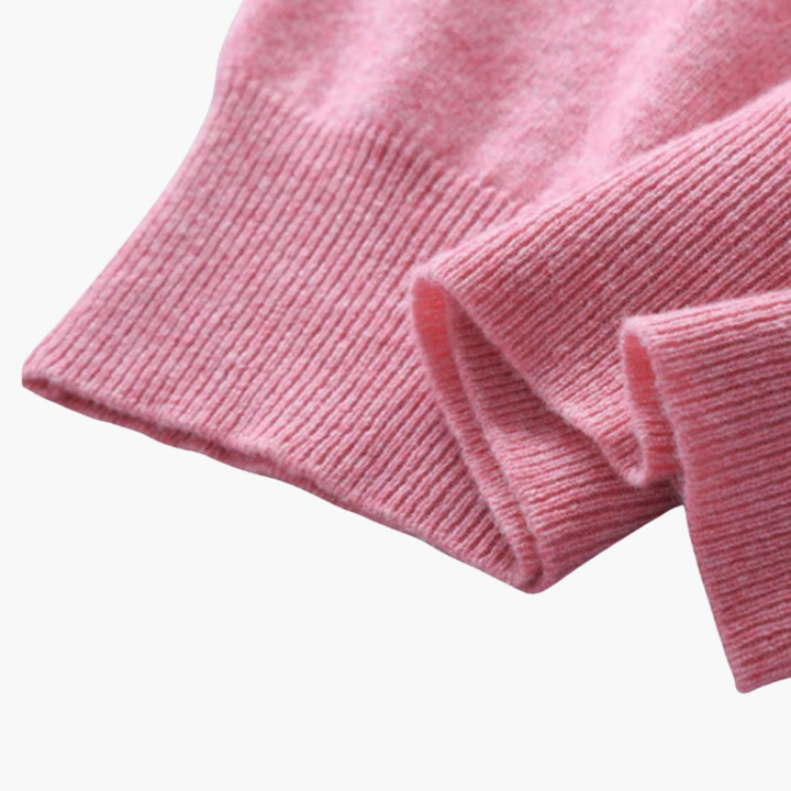 Men’s V-Neck Sweater with Shirt Collar