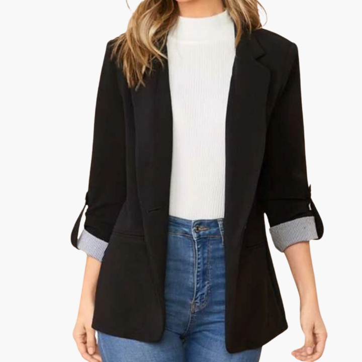 Women’s Open-Front Blazer with Sleeves