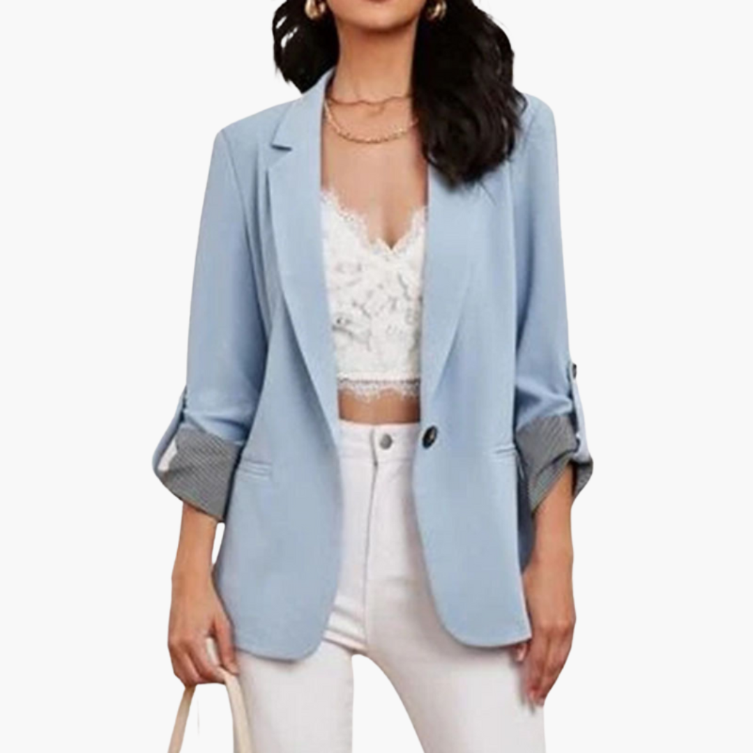 Women’s Open-Front Blazer with Sleeves