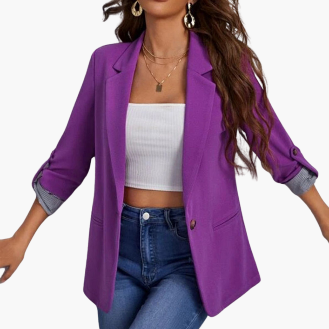 Women’s Open-Front Blazer with Sleeves