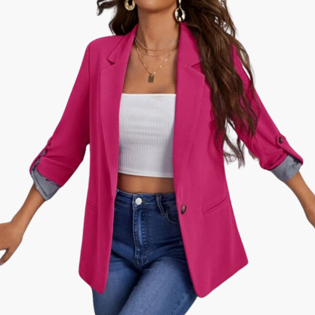 Women’s Open-Front Blazer with Sleeves