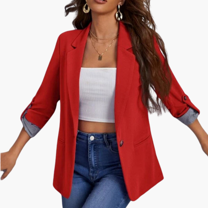 Women’s Open-Front Blazer with Sleeves